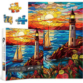 Puzzle in vetro colorato puzzle 1000 pezzi